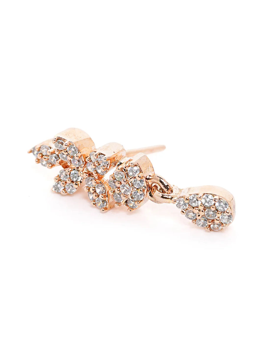 CZ Studded Black Bead Mangalsutra Set