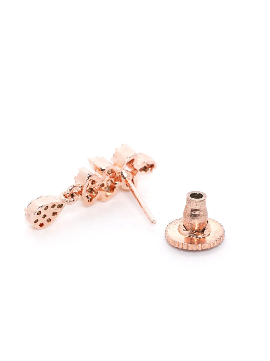 CZ Studded Black Bead Mangalsutra Set