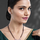 Charming Chic Glow CZ Mangalsutra - Rose Gold