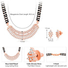 Charming Chic Glow CZ Mangalsutra - Rose Gold