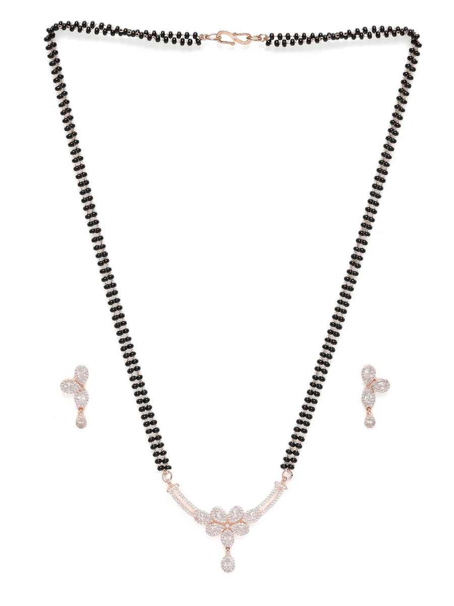 Floral Design Modern Mangalsutra Set