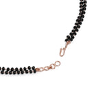 Floral Design Modern Mangalsutra Set - Rose Gold