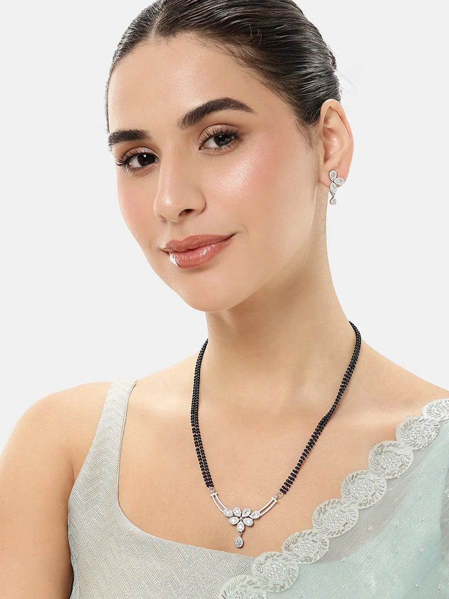 Floral Design Modern Mangalsutra Set
