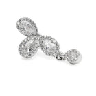 Floral Design Modern Mangalsutra Set - Silver