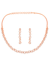 Dazzle Diaries CZ Necklace Set