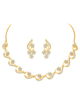 CZ Blossom Ballet Floral Necklace Set