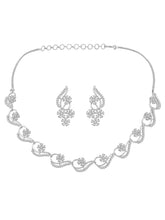 CZ Blossom Ballet Floral Necklace Set