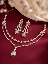 Lustrous Layers Droplet Divinity CZ Necklace Set