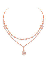 Lustrous Layers Droplet Divinity CZ Necklace Set