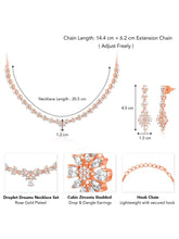 Droplet Dreams Luxurious CZ Necklace Set