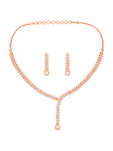 Droplets of Desire CZ Necklace Set