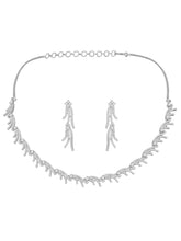 Dazzling Tendrils CZ Necklace Set