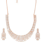 Opulent CZ Studded Necklace Set
