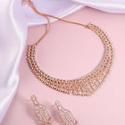 Opulent CZ Studded Necklace Set