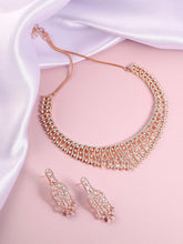 Opulent CZ Studded Necklace Set