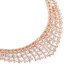 Opulent CZ Studded Necklace Set