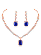 Modern Marvel CZ White Crystal Necklace Set