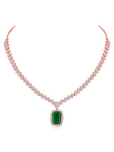 Modern Marvel CZ White Crystal Necklace Set