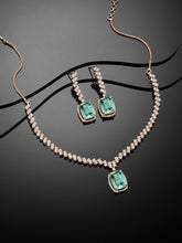 Modern Marvel CZ White Crystal Necklace Set