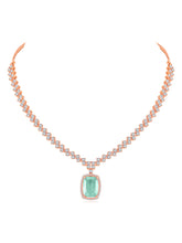 Modern Marvel CZ White Crystal Necklace Set