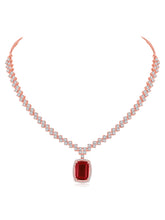 Modern Marvel CZ White Crystal Necklace Set