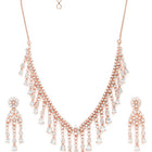 Vivid CZ Crystal Necklace Earring Set
