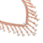 Vivid CZ Crystal Necklace Earring Set