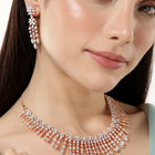 Gleaming CZ Necklace Set for Women