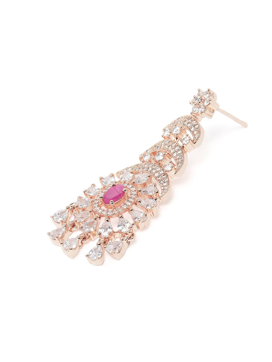 Enchanting CZ Necklace & Earrings Set