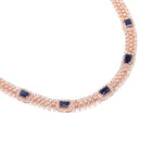 Elegant Sapphire Accent Necklace Set