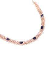 Elegant Sapphire Accent Necklace Set