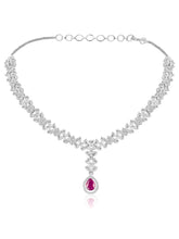 Stunning White CZ Necklace Set