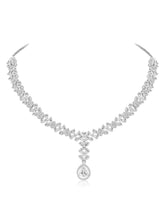 Stunning White CZ Necklace Set