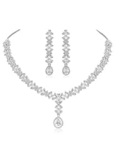 Stunning White CZ Necklace Set