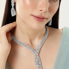 CZ Necklace Set for Special Moments - Silver