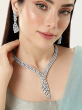 CZ Necklace Set for Special Moments - Silver