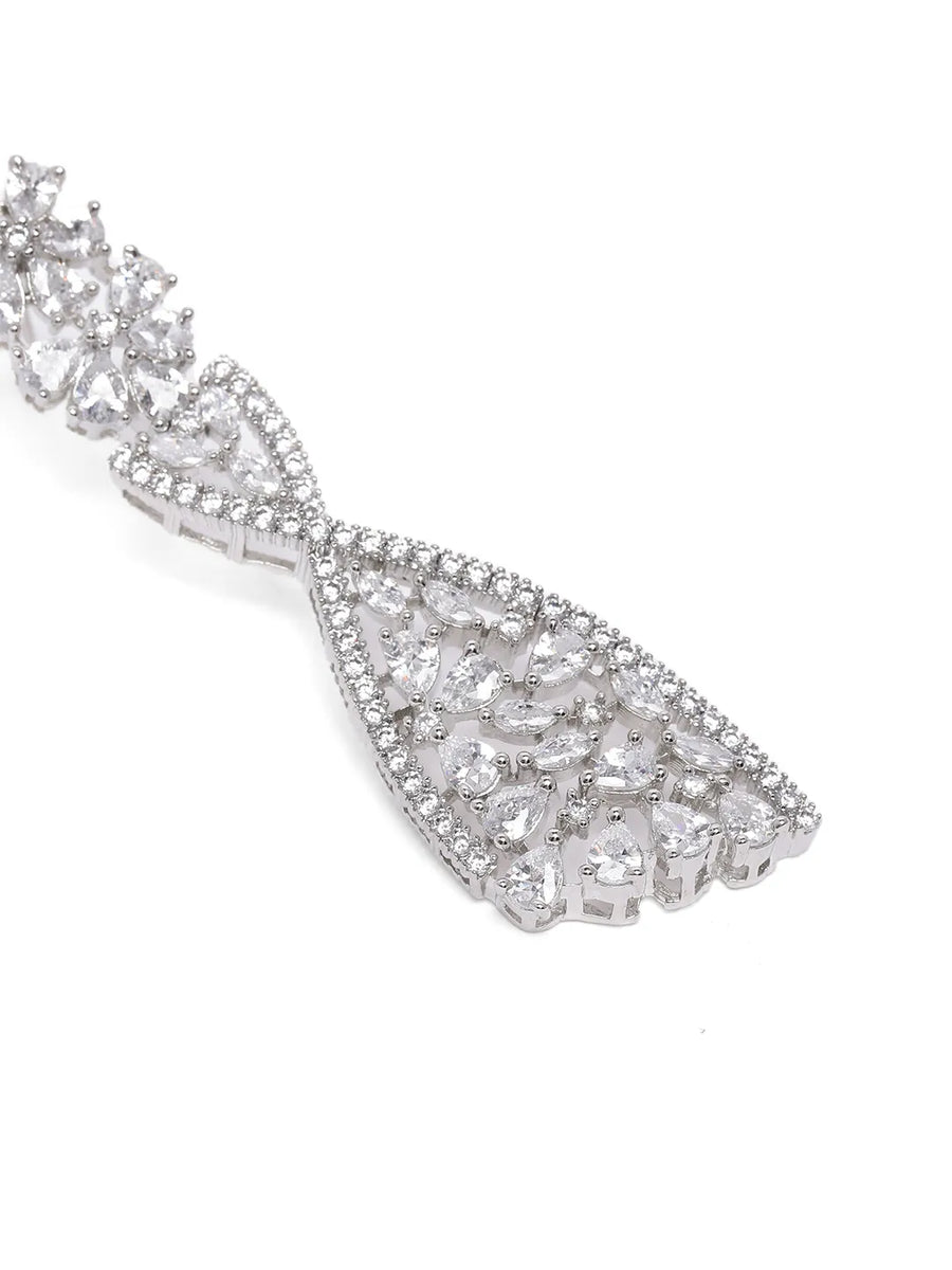 CZ Necklace Set for Special Moments - Silver