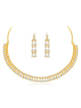 Ethereal Elegance CZ Necklace Set