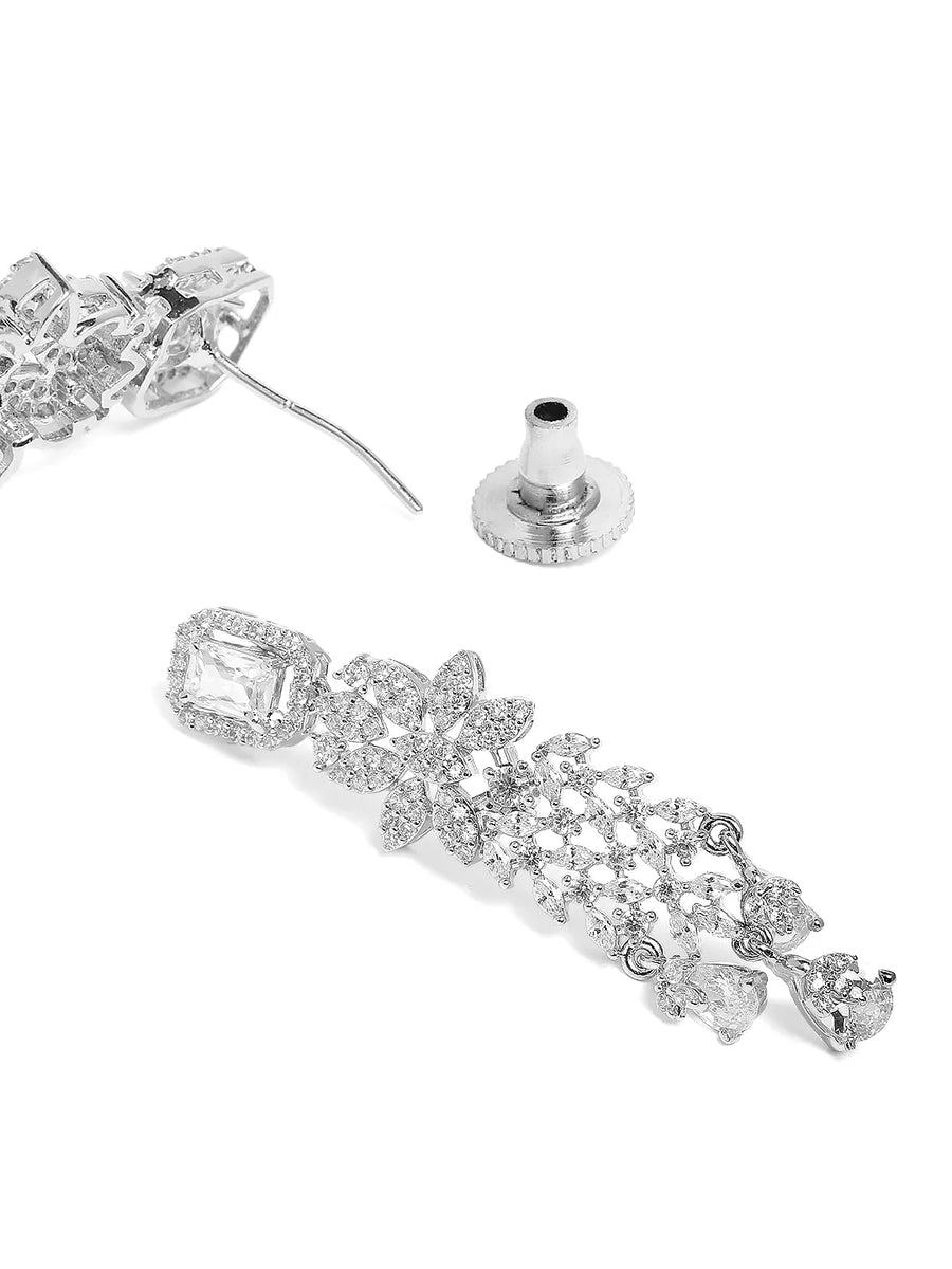 Sleek and Elegant CZ Necklace Set