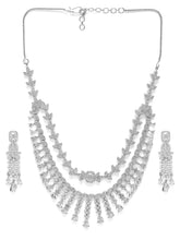 Sleek and Elegant CZ Necklace Set