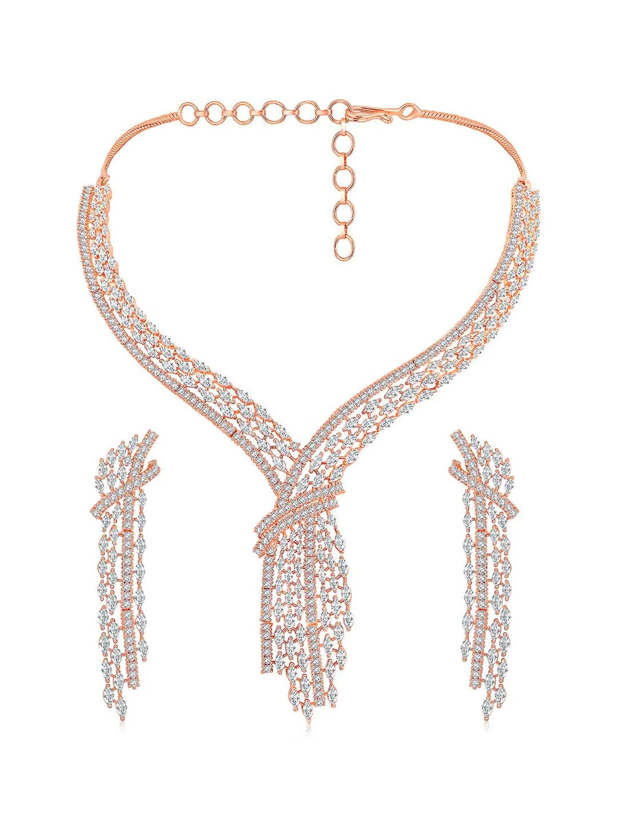 Charms CZ Necklace Set – Delightful CZ Jewellery by Peora
