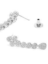 Sculpted CZ Necklace Set with Twist