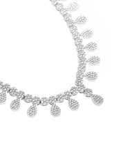 Sculpted CZ Necklace Set with Twist