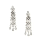 CZ Stone Layered Necklace Earrings Set