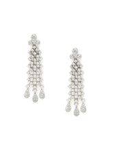 CZ Stone Layered Necklace Earrings Set