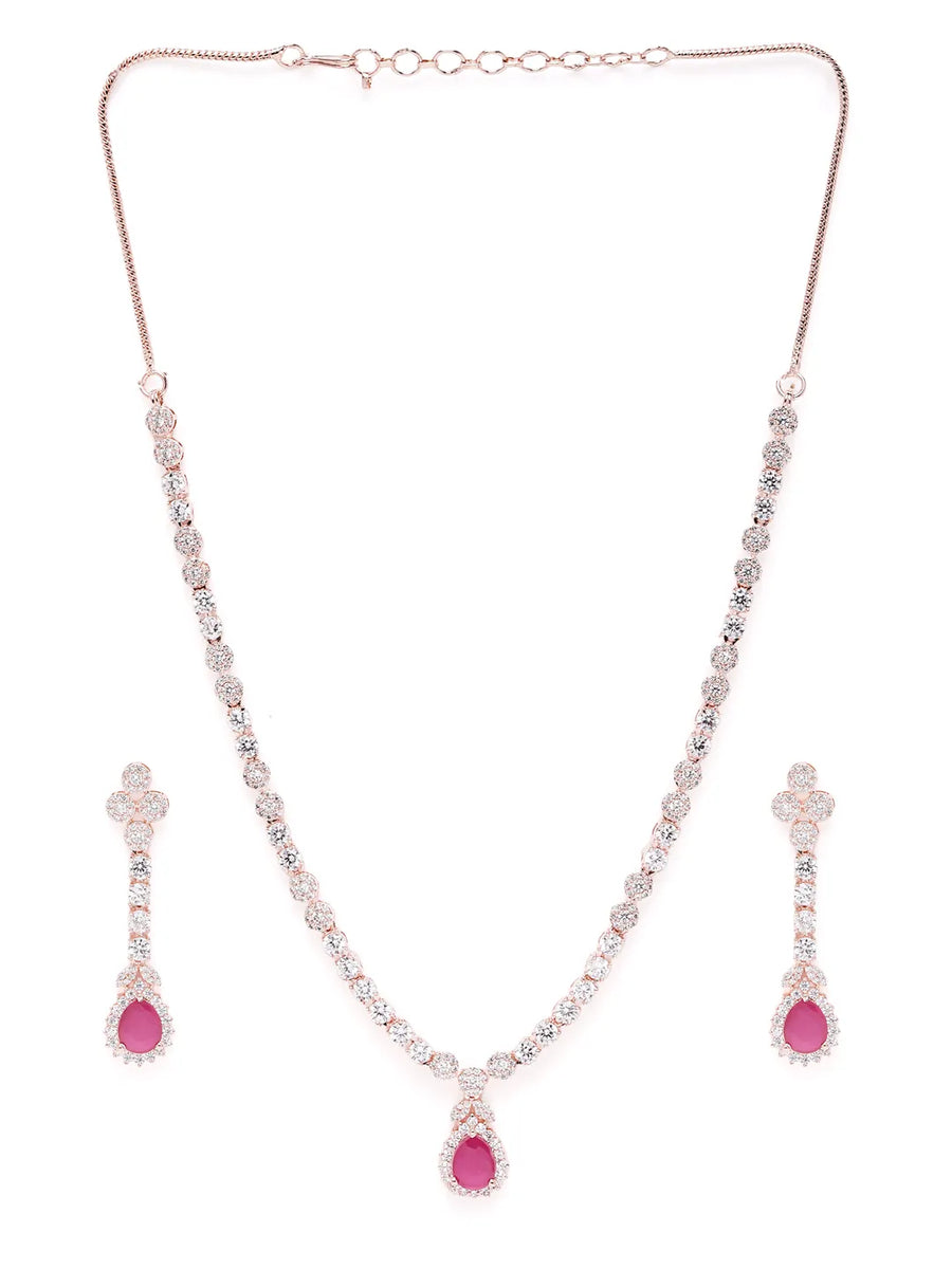 Radiant Glow Crystal Necklace Set