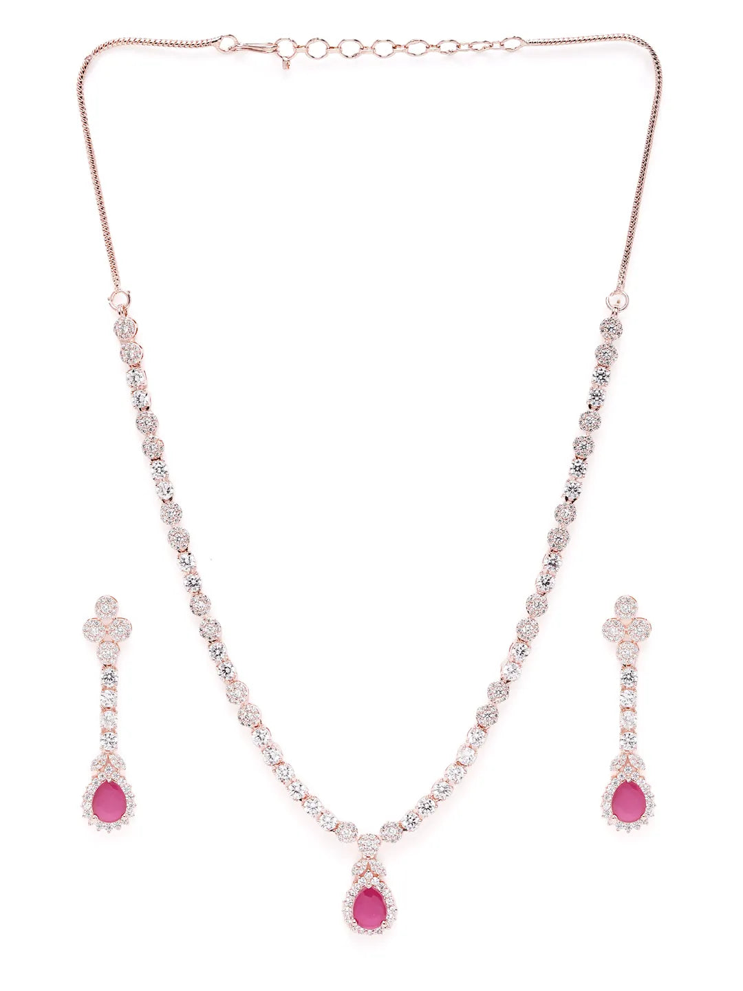 Radiant Glow Crystal Necklace Set