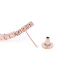Radiant Glow Crystal Necklace Set - Rose Gold - Red