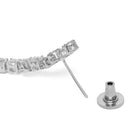 Radiant Glow Crystal Necklace Set - Silver - Blue