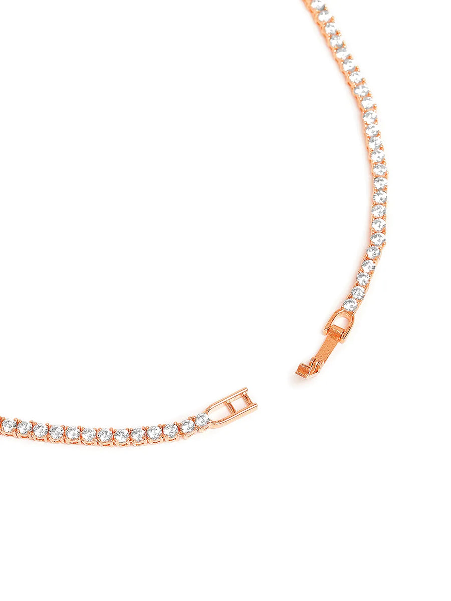 Opulent CZ Necklace & Earring Duo